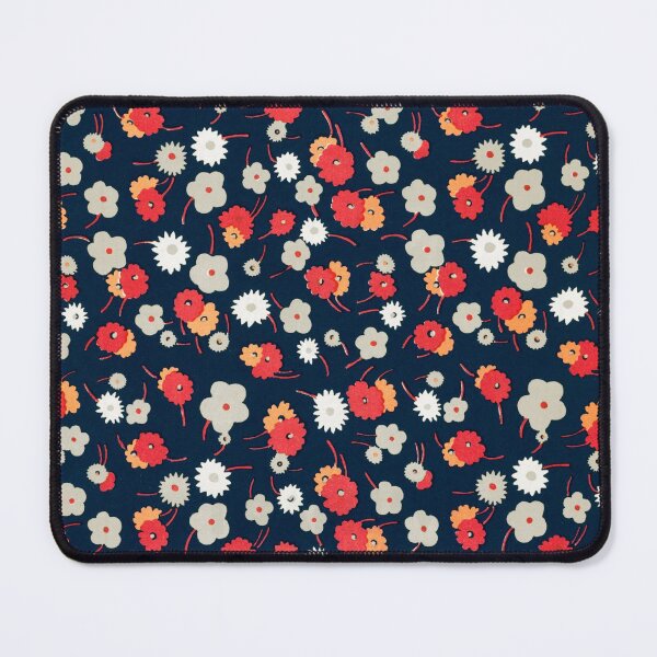 Item preview, White, gray, pink and red flowers pattern in high resolution | Vintage | Public Domain designed and sold by Mimi Y..