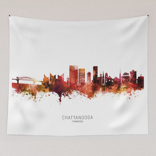 Item preview, Chattanooga Tennessee Skyline designed and sold by ArtPrints.