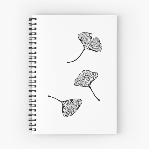 Item preview, Ginkgo Vector Black on Warm Grey designed and sold by ImranLouza.