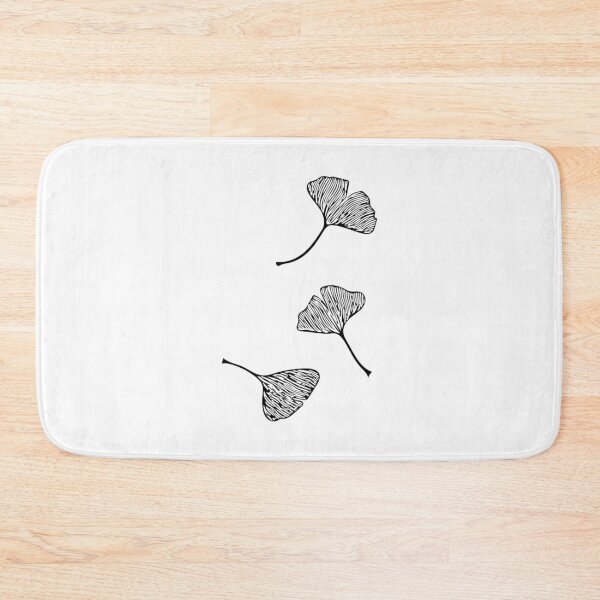 Item preview, Ginkgo Vector Black on Warm Grey designed and sold by ImranLouza.
