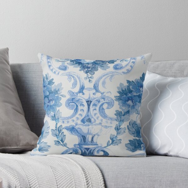 Item preview, Victorian Style Blue Floral Pattern designed and sold by YuviMK.
