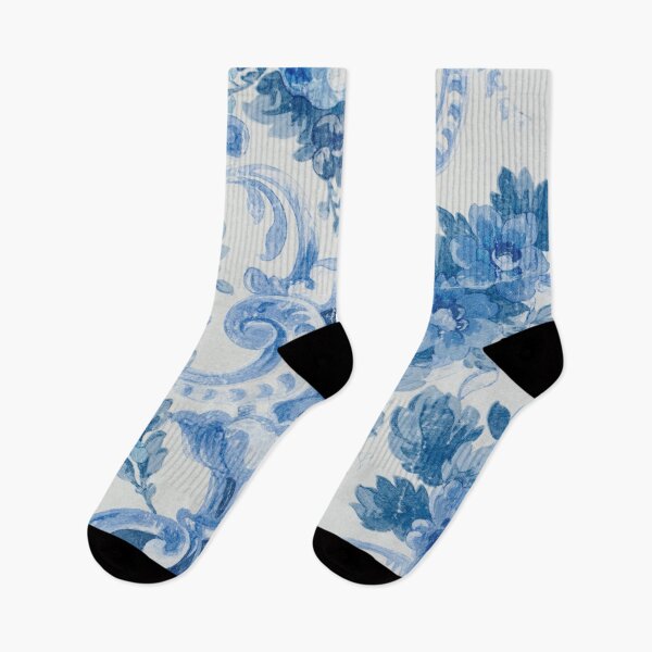 Item preview, Victorian Style Blue Floral Pattern designed and sold by YuviMK.