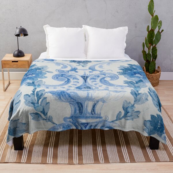 Item preview, Victorian Style Blue Floral Pattern designed and sold by YuviMK.