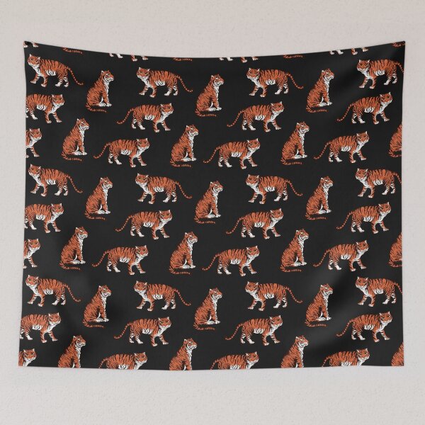 Item preview, Vintage Tiger Seamless Pattern - Zodiac Tiger designed and sold by taogiauco.