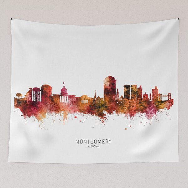Item preview, Montgomery Alabama Skyline designed and sold by ArtPrints.