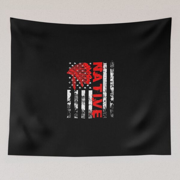 Item preview, Native American Day Vintage Flag USA designed and sold by LochyshiArah.