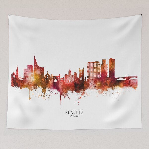Artikelvorschau, Reading England Skyline entworfen und verkauft von ArtPrints.