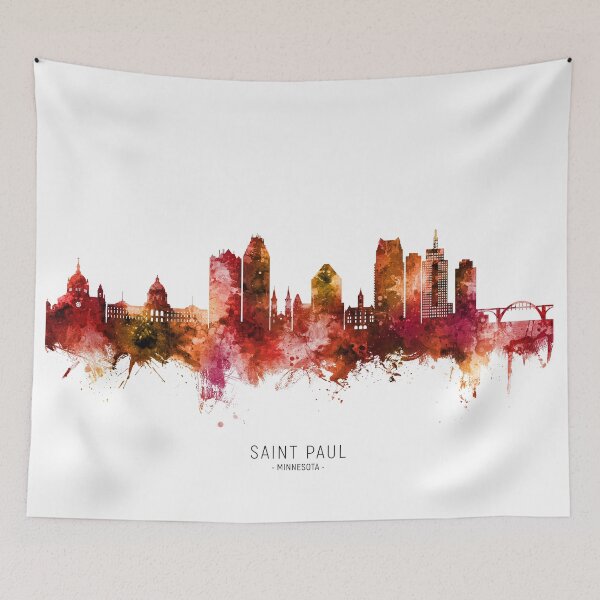 Item preview, Saint Paul Minnesota Skyline designed and sold by ArtPrints.