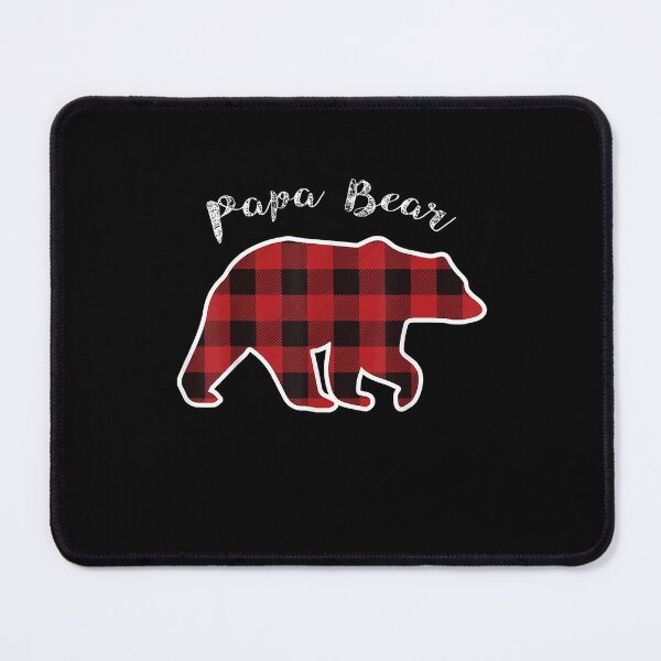 Item preview, PAPA BEAR Men Red Plaid Christmas Pajama Family Dad designed and sold by KeeganshiAon.