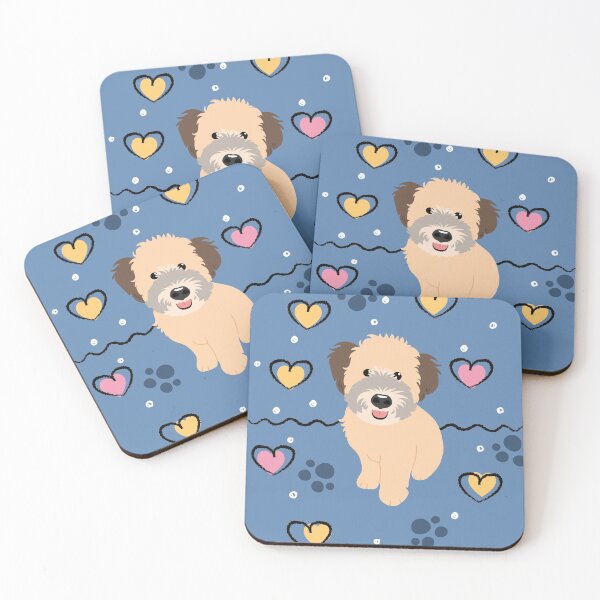 Item preview, Love Wheaten Whoodle Wheaten Terrier Poodle Mix Puppy designed and sold by Lulupainting.
