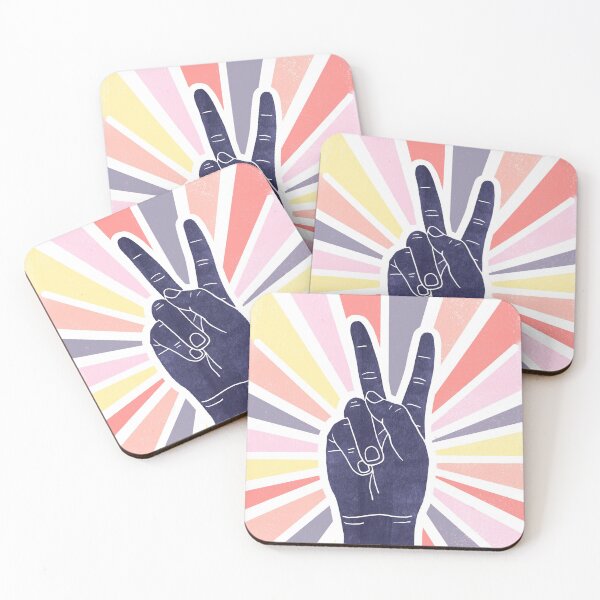 Item preview, Peace Sign Hand - Colorful designed and sold by TheRedFinch.