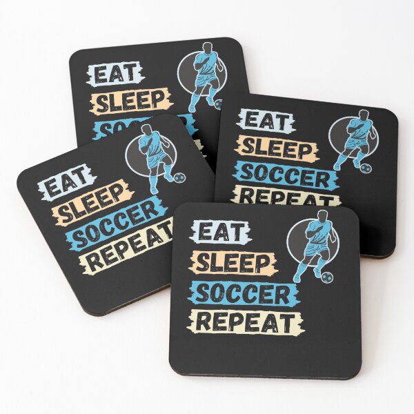 Item preview, Eat Sleep Soccer Repeat - Funny Sport Quotes. designed and sold by rooster23647.