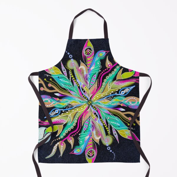 Item preview, Neon Boho Feather Mandala designed and sold by LindsayCat.