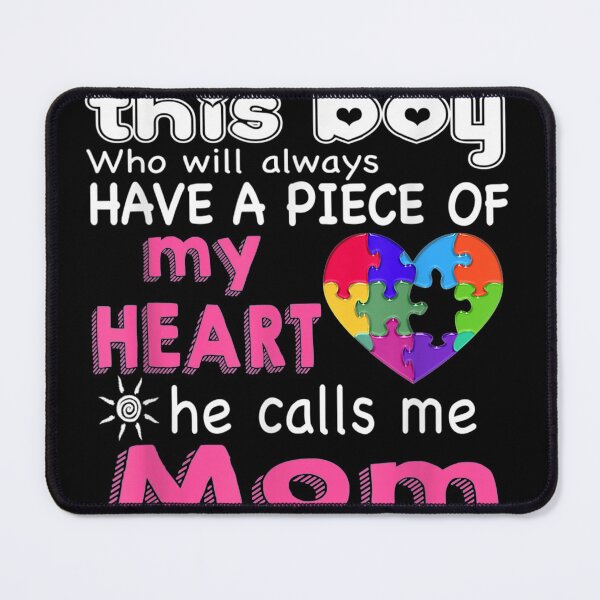 Item preview, Theres This boy He call me Mom Autism Awareness designed and sold by KeeganshiAon.