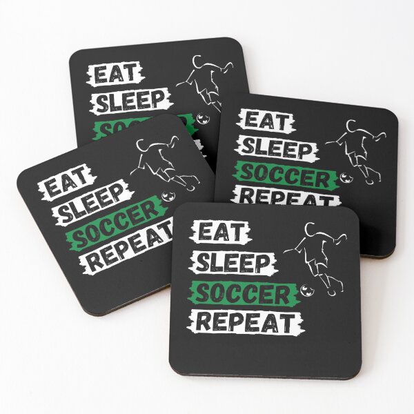 Item preview, Eat Sleep Soccer Repeat - Funny Sport Quotes. designed and sold by rooster23647.