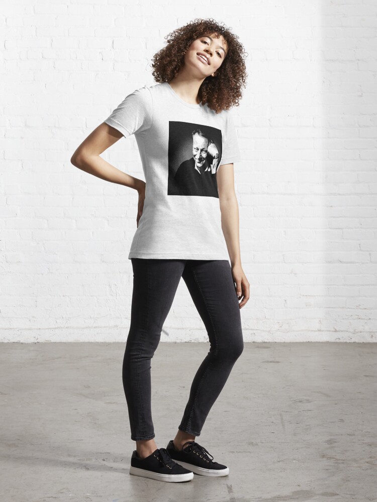 Stellan Skarsgård Black & White Portrait (Linocut) | Essential T-Shirt