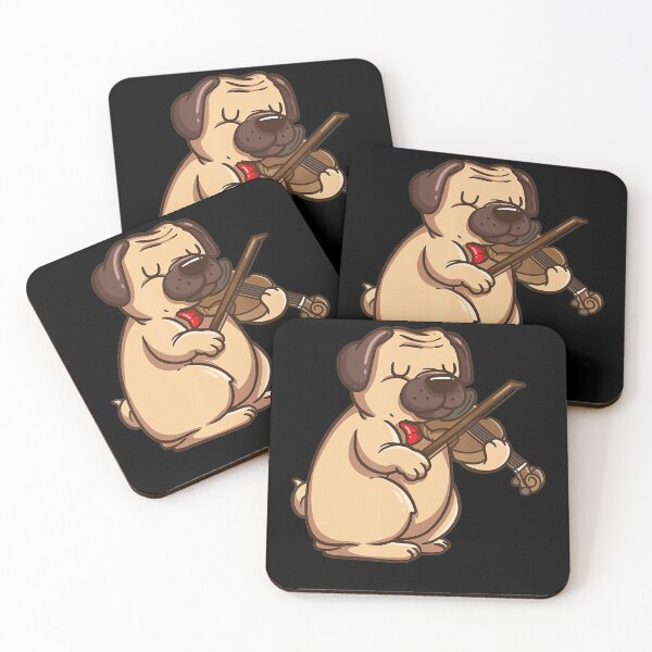 Item preview, Violinist Pug Dog Violin Viola designed and sold by VincenzoAhren.