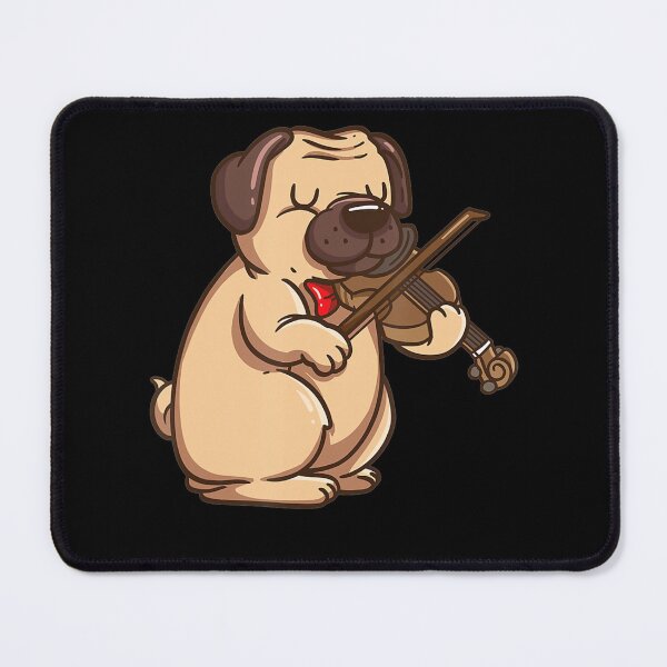 Item preview, Violinist Pug Dog Violin Viola designed and sold by VincenzoAhren.