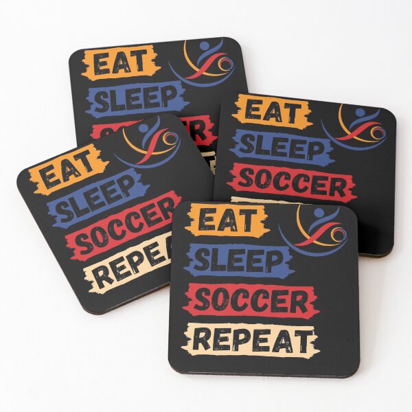 Item preview, Eat Sleep Soccer Repeat - Funny Sport Quotes. designed and sold by rooster23647.