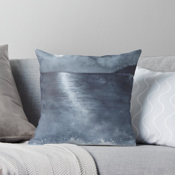 Item preview, Moonlit castle across the waves - Fairytale Illustration designed and sold by Helena Satterthwaite.