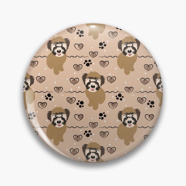 Item preview, Love Parti Color Whoodle Wheaten Terrier Poodle Mix Puppy designed and sold by Lulupainting.