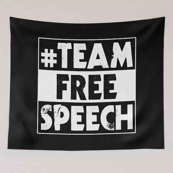 Item preview, # Team Free Speech designed and sold by Happy Puppy Print On Demand.