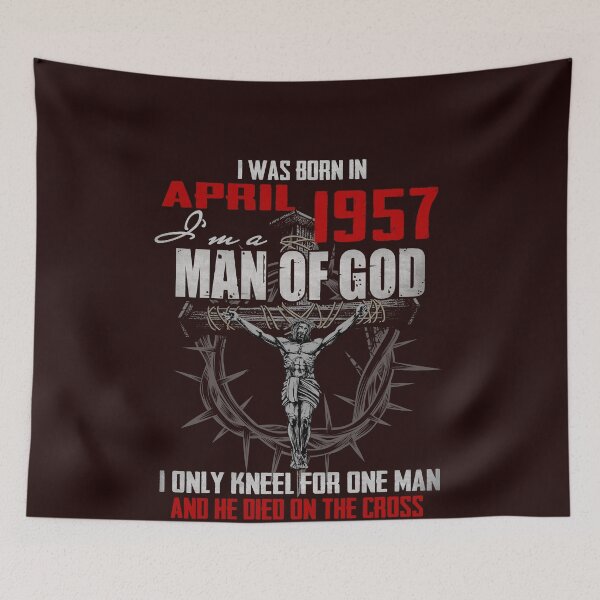 Item preview, 1957_APRIL GUY SOY UN HOMBRE DE DIOS SÓLO ME ARRODILLA POR UN HOMBRE Y MURIÓ EN LA CRUZ designed and sold by TheHumbleLemon.