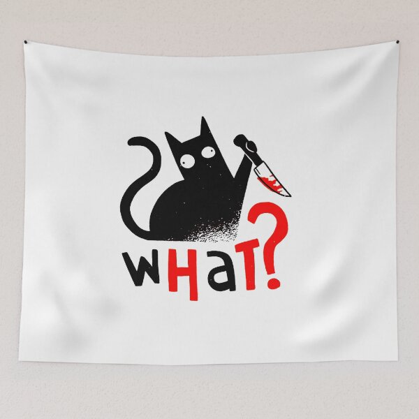 Item preview, Murder cat funny scary designed and sold by villainmaz.