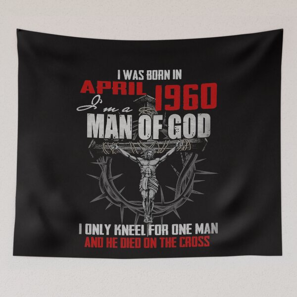 Item preview, 1960_APRIL GUY SOY UN HOMBRE DE DIOS SÓLO ME ARRODILLA POR UN HOMBRE Y MURIÓ EN LA CRUZ designed and sold by TheModernGeekSt.