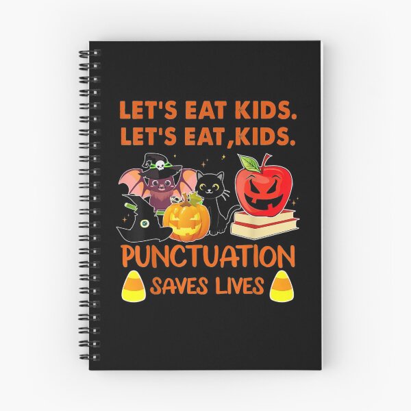 Item preview, Let's Eat, Kids Punctuation Saves Lives Teaching Halloween designed and sold by johnsimonart.