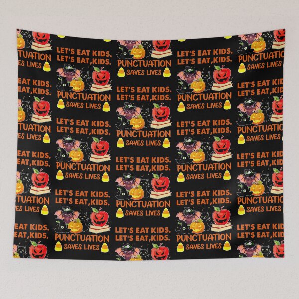 Item preview, Let's Eat, Kids Punctuation Saves Lives Teaching Halloween designed and sold by johnsimonart.