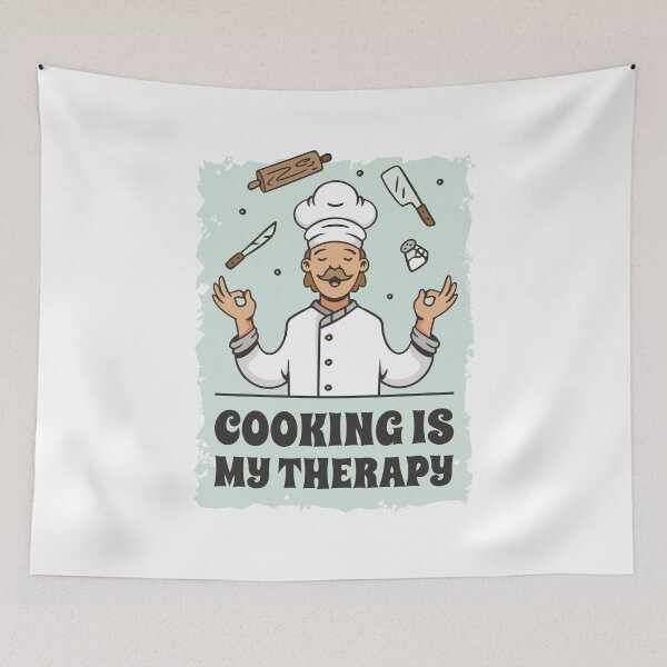 Item preview, Cooking is my therapy designed and sold by DerSenat.