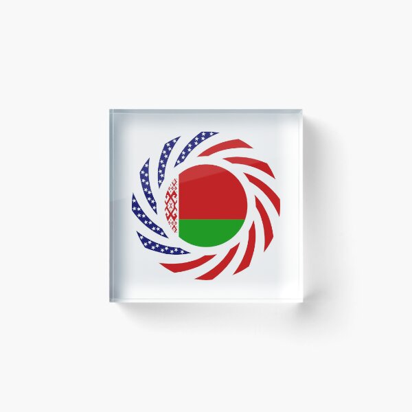 Item preview, Belarusian American Multinational Patriot Flag Series designed and sold by Carbon-Fibre Media.