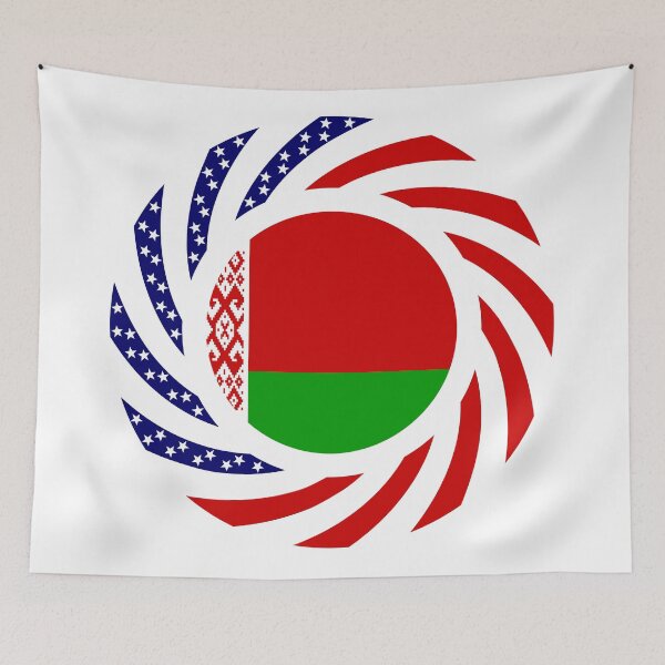 Item preview, Belarusian American Multinational Patriot Flag Series designed and sold by Carbon-Fibre Media.