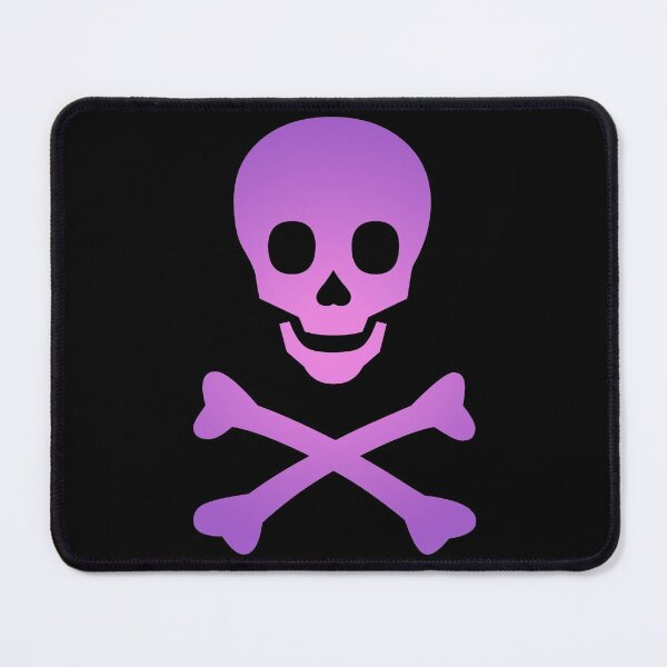 Item preview, Skull and Crossbones Pirate Flag Purple Pink Gradient designed and sold by MOP-tees.