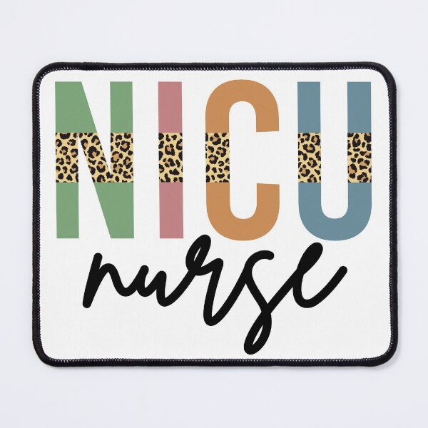 Item preview, NICU Nurse Cheetah print typography | Neonatal ICU Nursing | NICU Nurse appreciation gifts designed and sold by Violet Treasures.