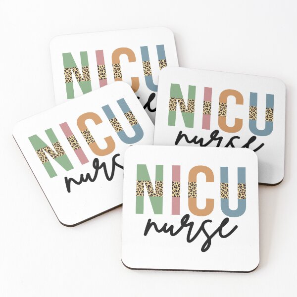 Item preview, NICU Nurse Cheetah print typography | Neonatal ICU Nursing | NICU Nurse appreciation gifts designed and sold by Violet Treasures.