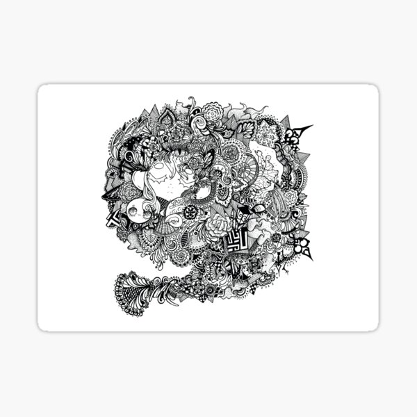 Swim Mangatangle Sticker