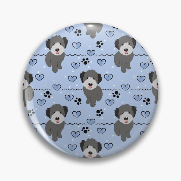 Item preview, Love Gray Grey Whoodle Wheaten Terrier Poodle Mix Puppy designed and sold by Lulupainting.
