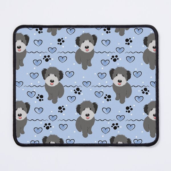 Item preview, Love Gray Grey Whoodle Wheaten Terrier Poodle Mix Puppy designed and sold by Lulupainting.