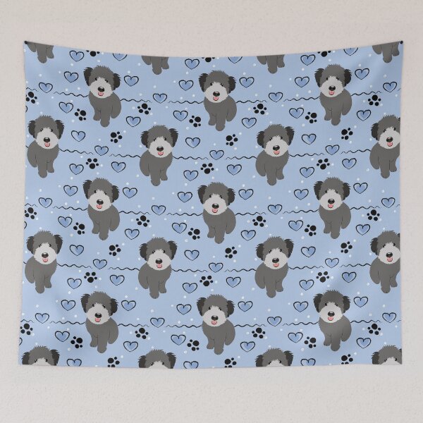 Item preview, Love Gray Grey Whoodle Wheaten Terrier Poodle Mix Puppy designed and sold by Lulupainting.