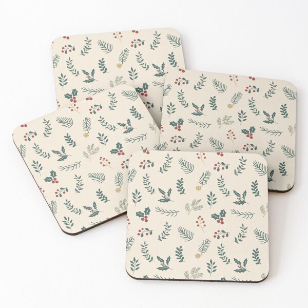 Item preview, Organic Christmas beige natural plants designed and sold by amee _artshop.