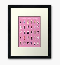 Marilyn Monroe Filmography Framed Print