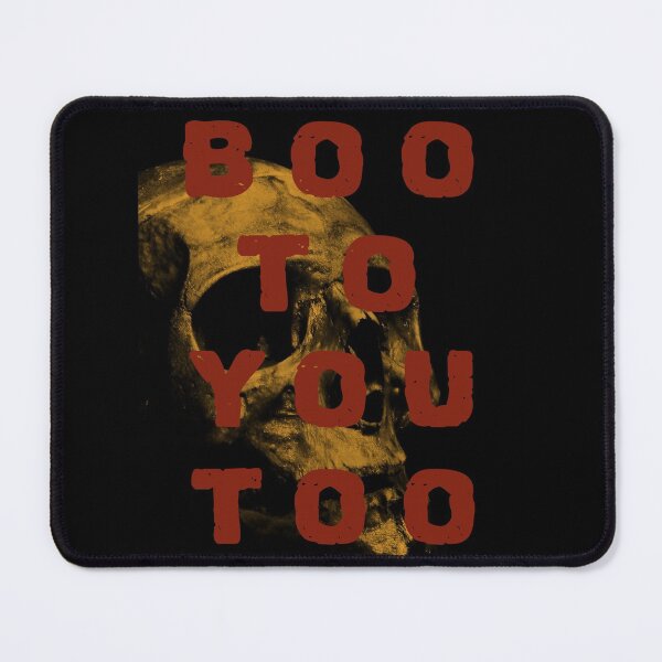 Item preview, "Boo to you too" Halloween design from CoolCleverCute - RED ORANGE text designed and sold by CoolCleverCute.