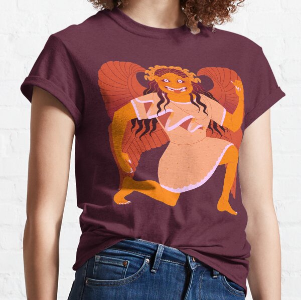 Archaic Gorgon - Orange Classic T-Shirt