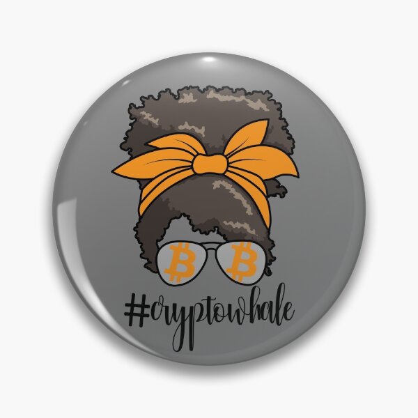 Item preview, #CryptoWhale Messy Bun Crypto Whale Girl Women's Bitcoin Gear designed and sold by DynamicDesign.