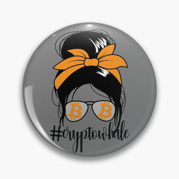 Item preview, #CryptoWhale Messy Bun Crypto Whale Girl Women's Bitcoin Gear designed and sold by DynamicDesign.