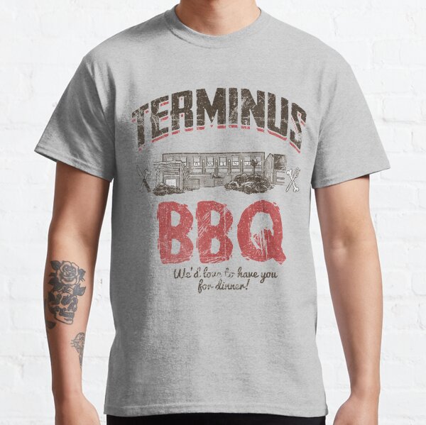 Terminus BBQ Zombie Restaurant Art Classic T-Shirt