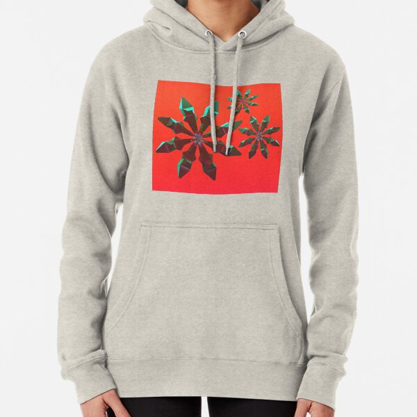 Snowflakes (red and green) Pullover Hoodie