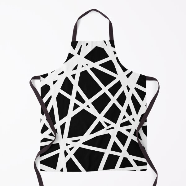 Item preview, White Lines And Irregular Black Shapes Abstract Design designed and sold by taiche.